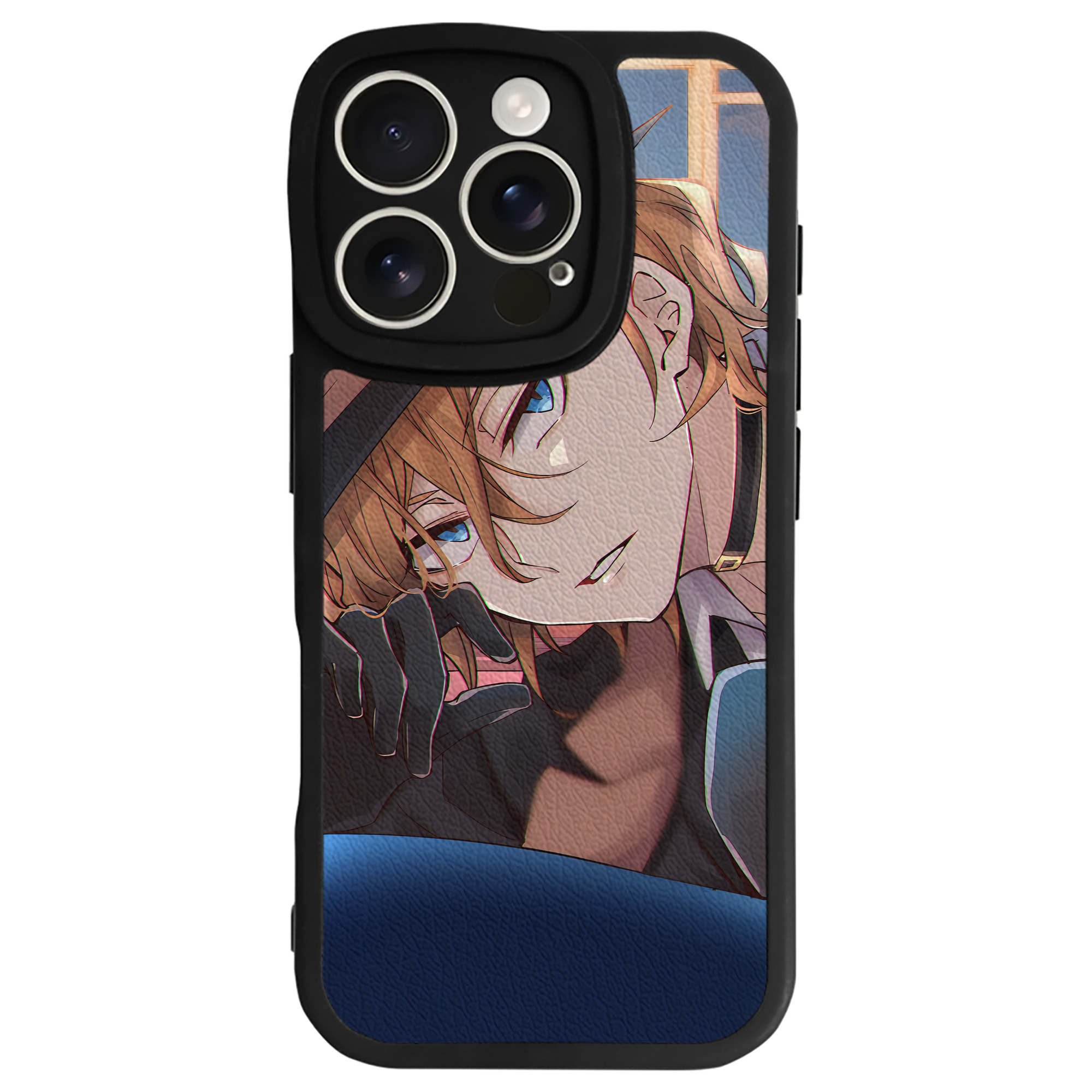 （画像用） 文豪ストレイドッグス Bungo Stray Dogs 【iPhone 16シリーズ対応】シリコンスマホケース（レザー調） 材質：シリコン